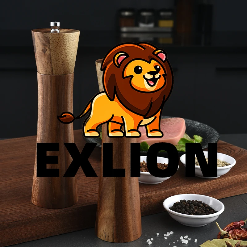 Деревянная посуда EXLION профессиональный шеф-повар с керамическим сердечником регулируемый ручной измельчитель соли