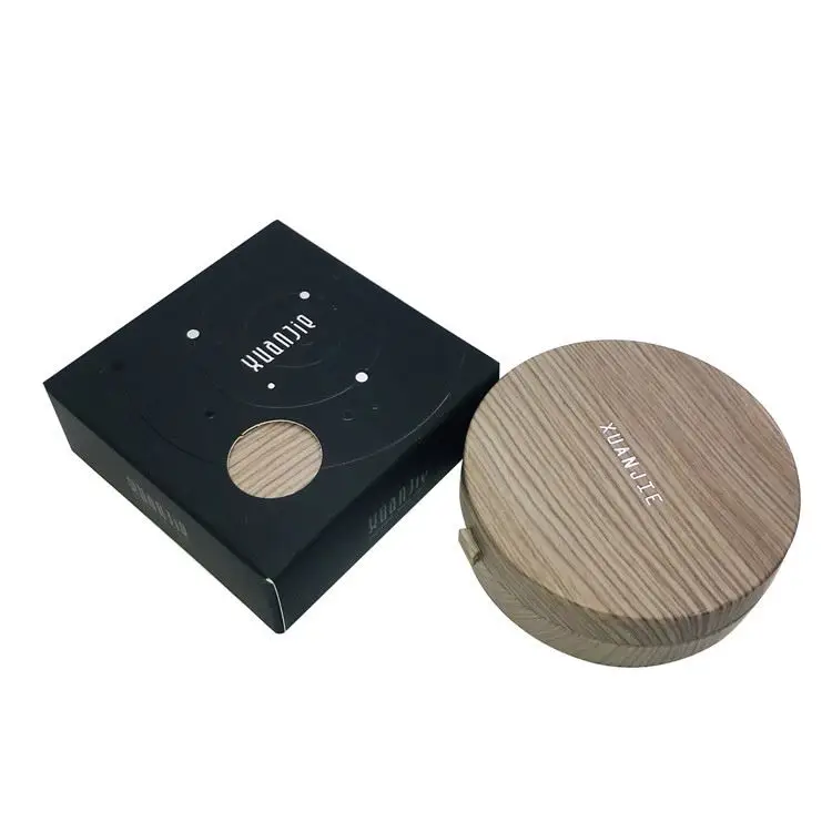 
Eyewear accessories custom portable plastic colorful eye contact lens case Wood grain Personalized Luxury Unisex eyeglass 