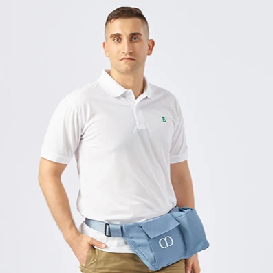 Ecologic 100% recycled polyester men unisex cycling gym storage sustainable RPET fabric sport waist bags