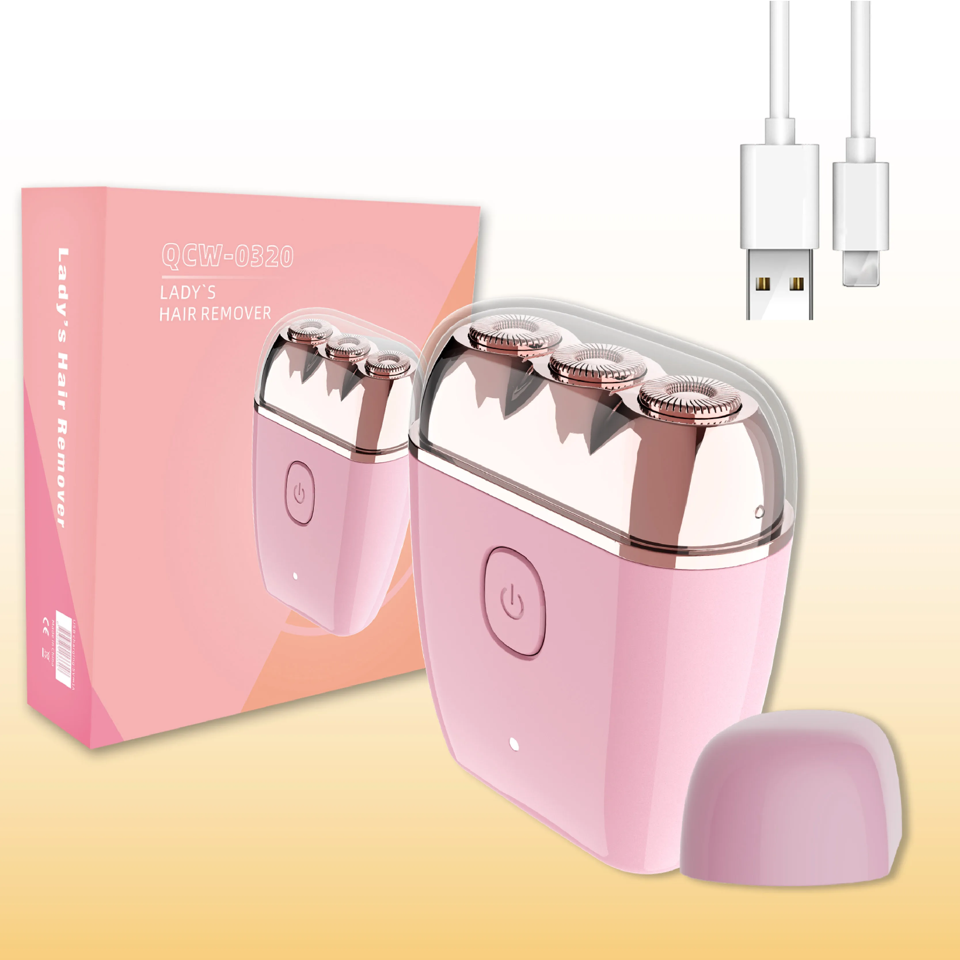 Wholesale Female Epilator Rechargeable Lady Hair Removal Shaver for Women Electric Bikini Trimmer Professional Shaving Machine