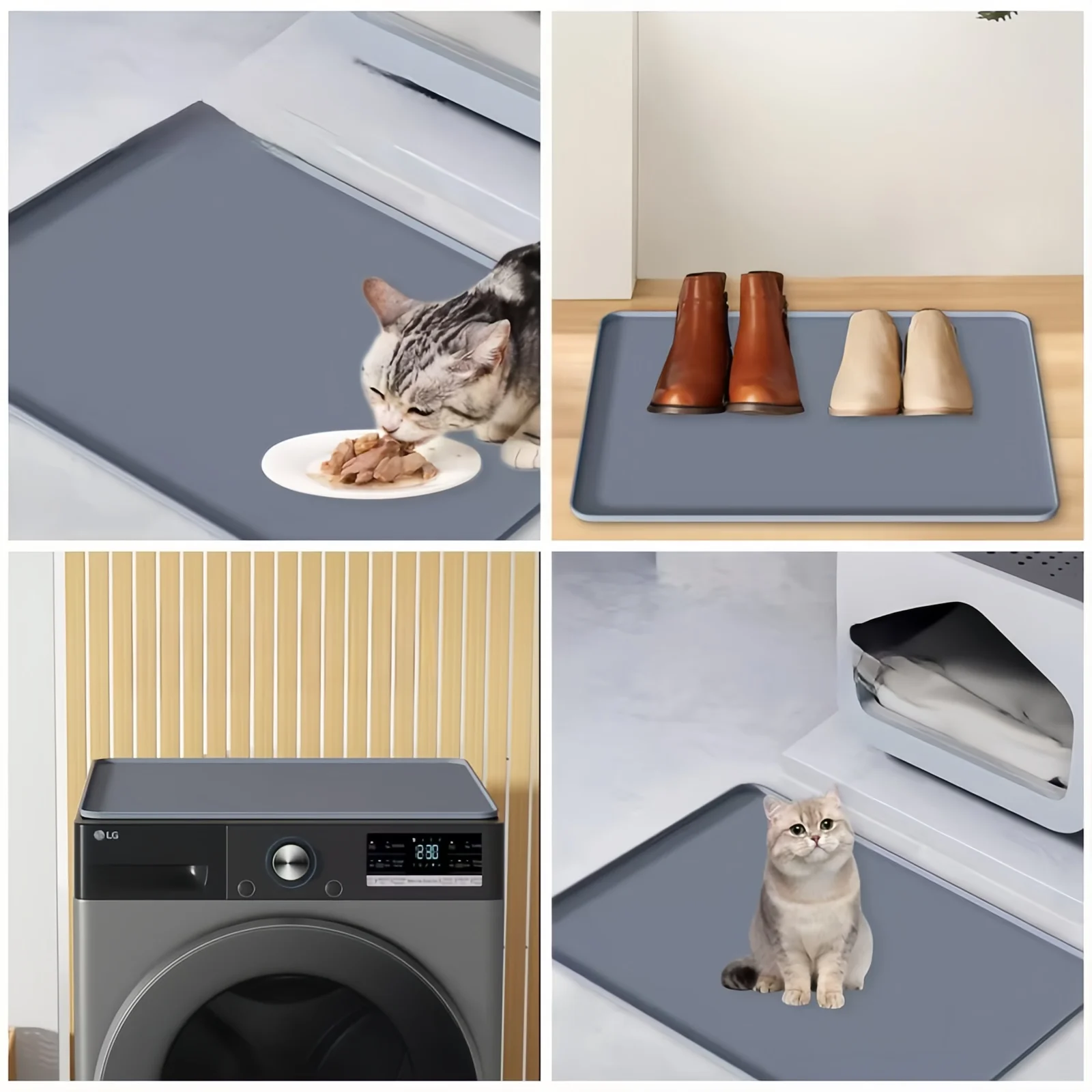 Customized wholesale washing machine dryer top protector waterproof washable silicone pad washing machine dryer top cover