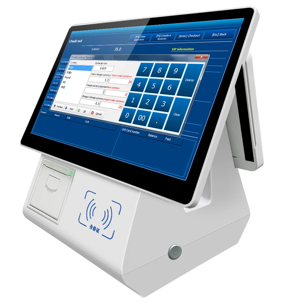 Термопринтер Bozz pos windows с сенсорным экраном все в одном терминальная машина системы android
