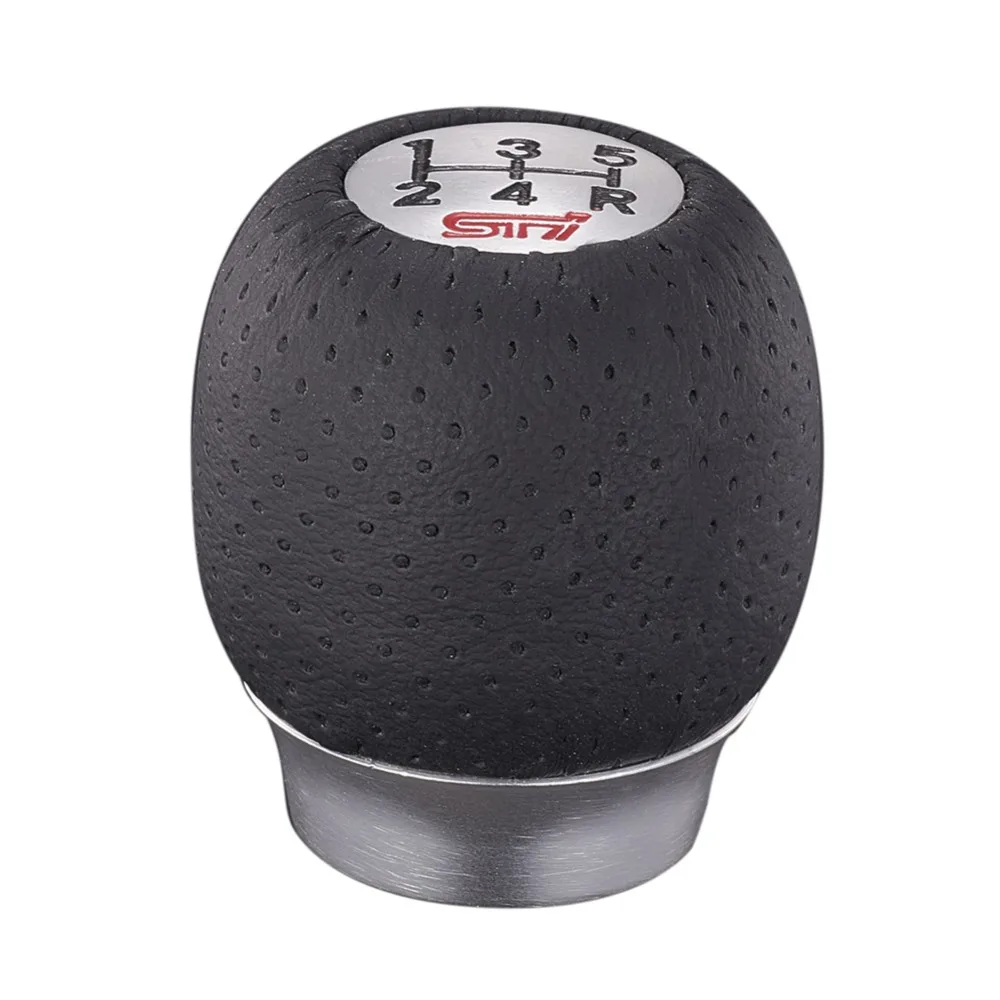 Hot sell 5 Speed Gear Shift Knob Aluminum Car Gear Head Black Transmission Manual Knob Shifter 1 Pcs