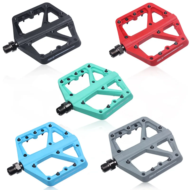 Велосипедная педаль RACEWORK из нейлонового волокна Ультралегкая уплотнительная пластина противоскользящая для езды по бездорожью