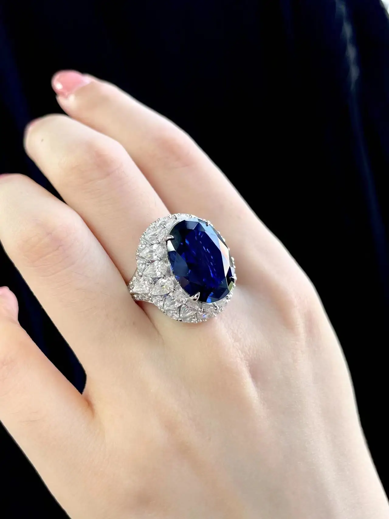 High Quality Red Gemstone Custom 925 Sterling Silver Ring fine jewelry women wedding ruby rings