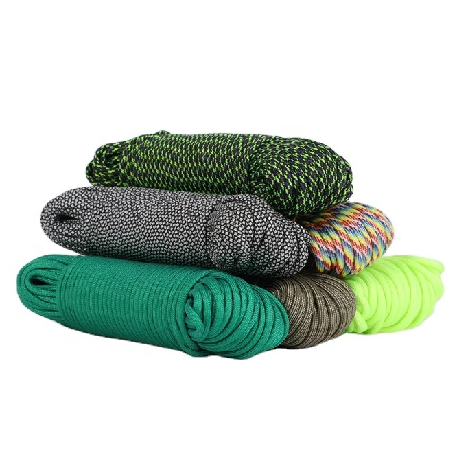 
Wholesale 3mm 4mm 5mm 6mm Outdoor Parachute Cord 7 Strands Core Nylon Lanyard 550 Paracord Rope 