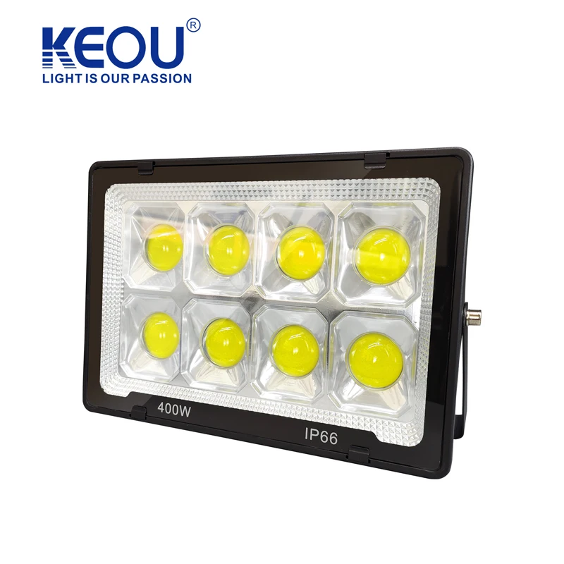 KEOU PMA Material 400W Flood Light Anti-knock Aluminum LED OEM ODM Led 100w 80 Surface Mount 200 W Led Projector Flicker Free