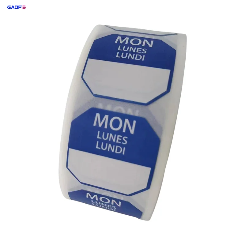 Customized Removable Adhesive Labels Weekly Labels Record Labels