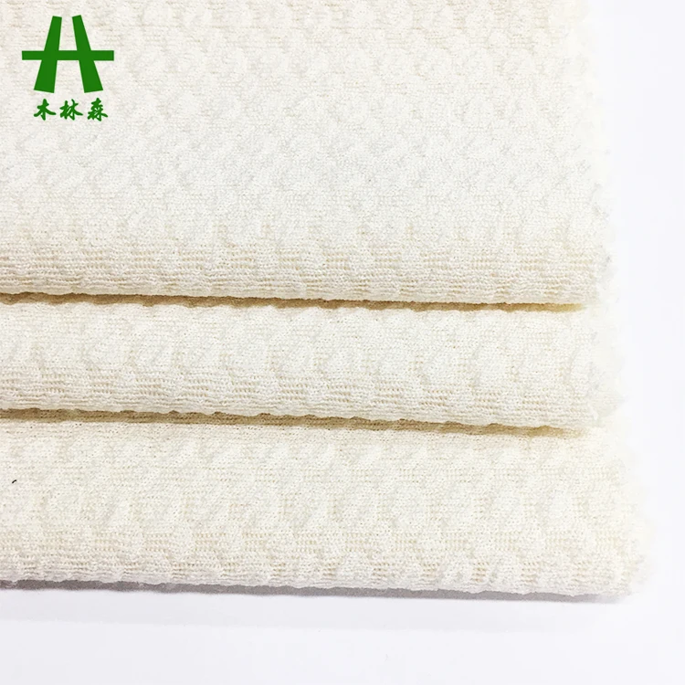 Mulinsen Textile P/D Knitted Polyester Spandex Jacard Fabric Jacquard