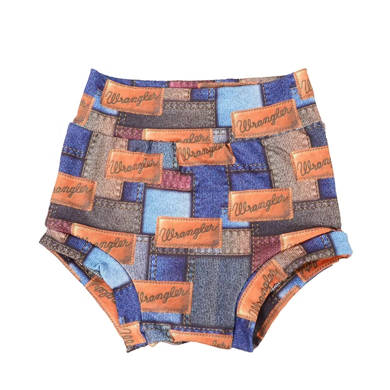 
top selling Wholesale clothing baby boy and girls jeans printed Shorts girls bummies for summer 