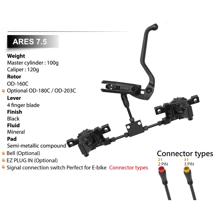 Oufeya  Hight quality Factory Price  Hydraulic Disc Brake For Tricycle Electric Bicycle Tricycle Cargo Truck