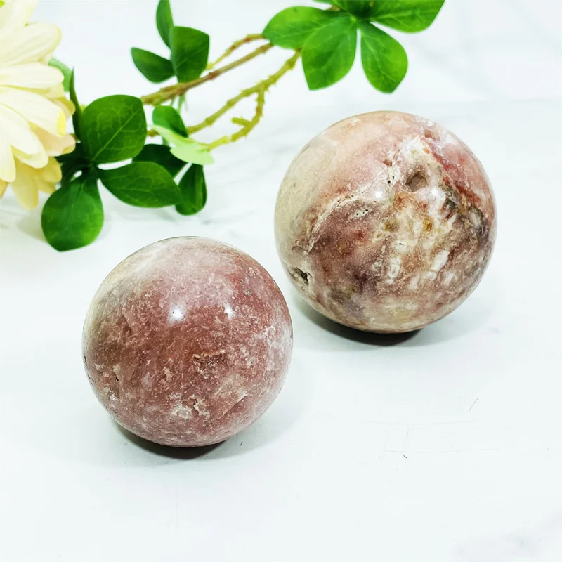 High quality energy spiritual natural crystal ball polished pink amethyst Balls crystal sphere for meditation