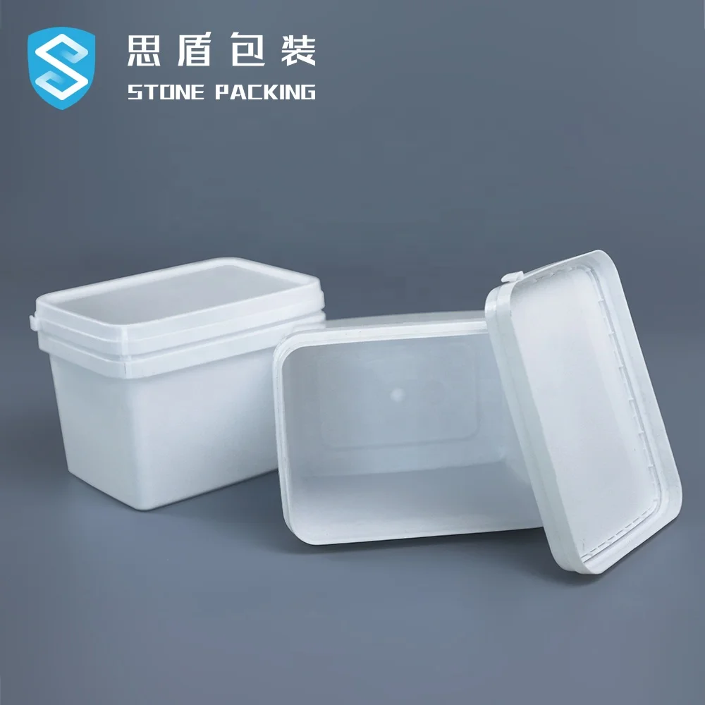  PP plastic paint pail 1/1.5/2.5//3/3.5/5/8/10/20 L square rectangular bucket for chemical