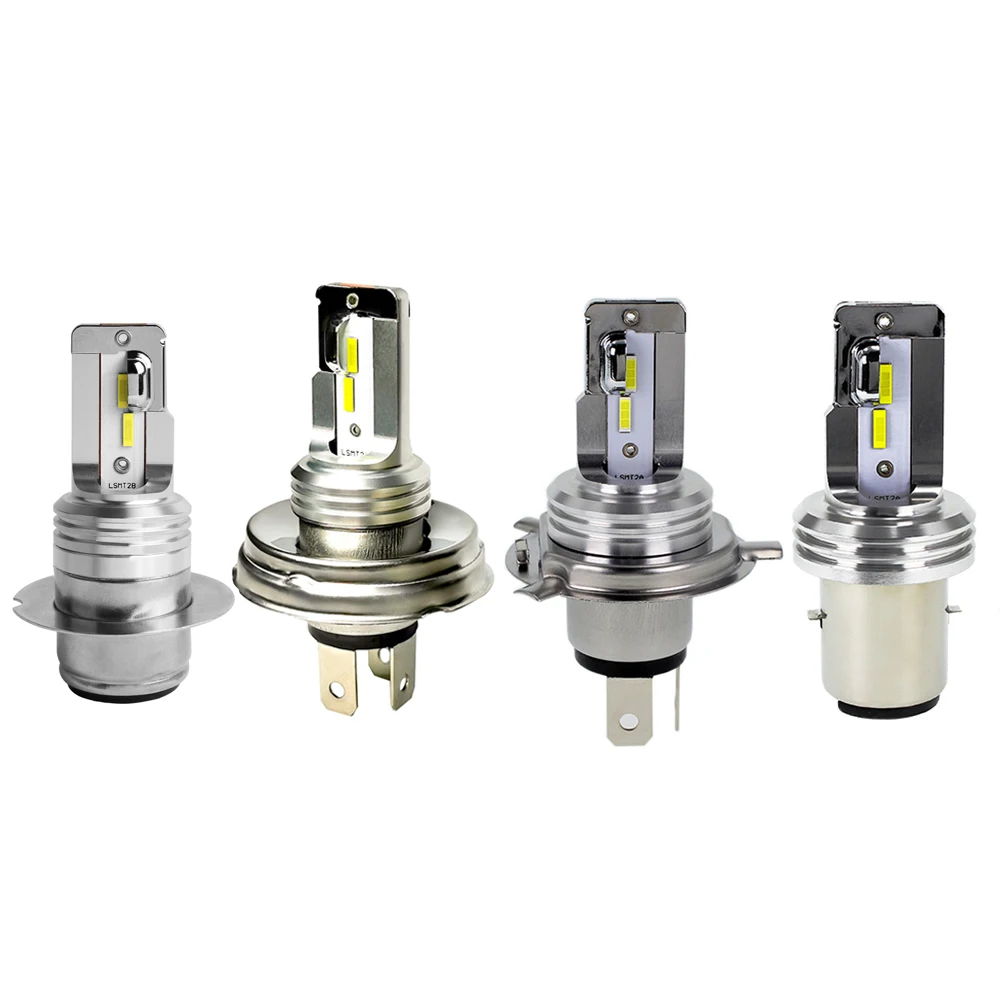 Super Bright 3000LM Motorcycle Headlight 6500K 3000LM DC12V AC 11V-60V H4 HS1 H6 BA20D P15D P45T Scooter Motorbike Head Lamp