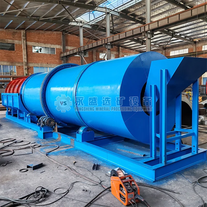 China manufacturer Trommel drum screen for solid waste separation separating for size screening, mineral screen trommel for sale