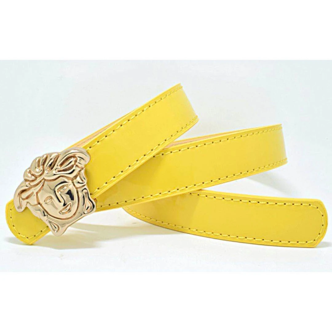80 cm little luxury kids belt with fashionable letters and 2-8 years old kids designer belts