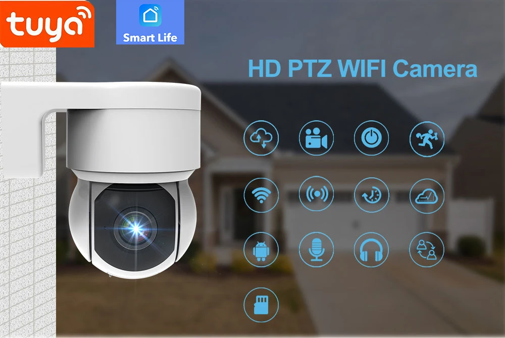 Wholesale Price Support Micro SD Tuya Home Security  CCTV Wifi Camera Home Security for Home  Security