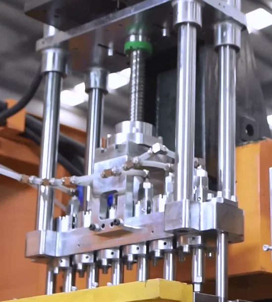 HDPE Slim Moulding Vertical Injection And Blowing Blow Molding Bottle Making Machine For Jerrycan Plastic Container Canister