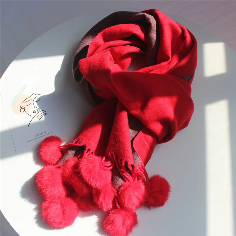 2019 new explosion models candy color Solid color matching scarf  scarf warm  scarf Core yarn   ball