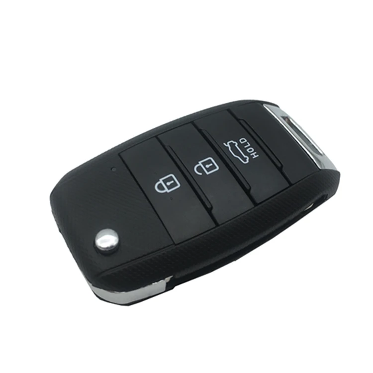 3 Button Flip Remote Car Key For Kia Carens Ceed Rio Sportage Optima Sorento Cerato Soul Forte Seltos Fob Housing
