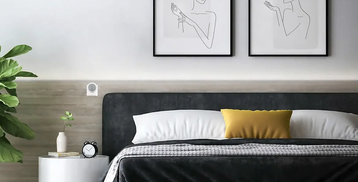 Pdlux PD-PIR2023 Plug in Smart Night Light Modern Round Touch Wall Night Lamp Sensor Para Inodoro LED Plastic 10 Plastic White