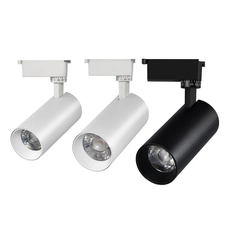 Aluminum Rail 360 Angle Adjustable Commercial Tracklight COB Focus Spot Lamp Shop 10W 20W 30W LED Track Light