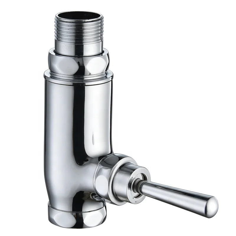 Time Delay Flush Valve Sanitary Ware Fitting Hand Push Water Saving for Toilet