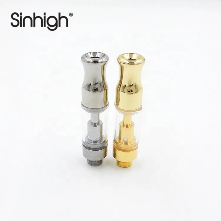  Sinhigh Customizer CBD Ceramic Vape Cartridges for Gold Metal Tip 0.5ml/1.0ml Electronic