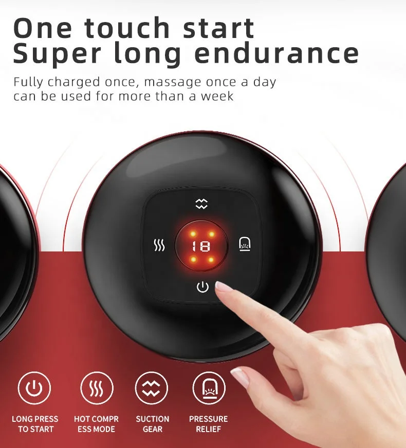 Mini Vacuum Electric Cupping Massager Body Gua Sha Scraping Device Hijama Cups Smart Cupping Therapy Massager