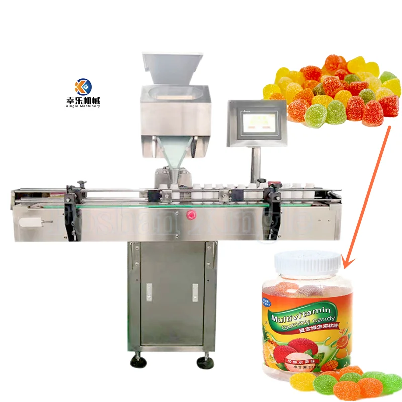 Gummy Candy  Automatic Vibrating  Tablet Capsule Counter Seed Counting Machine