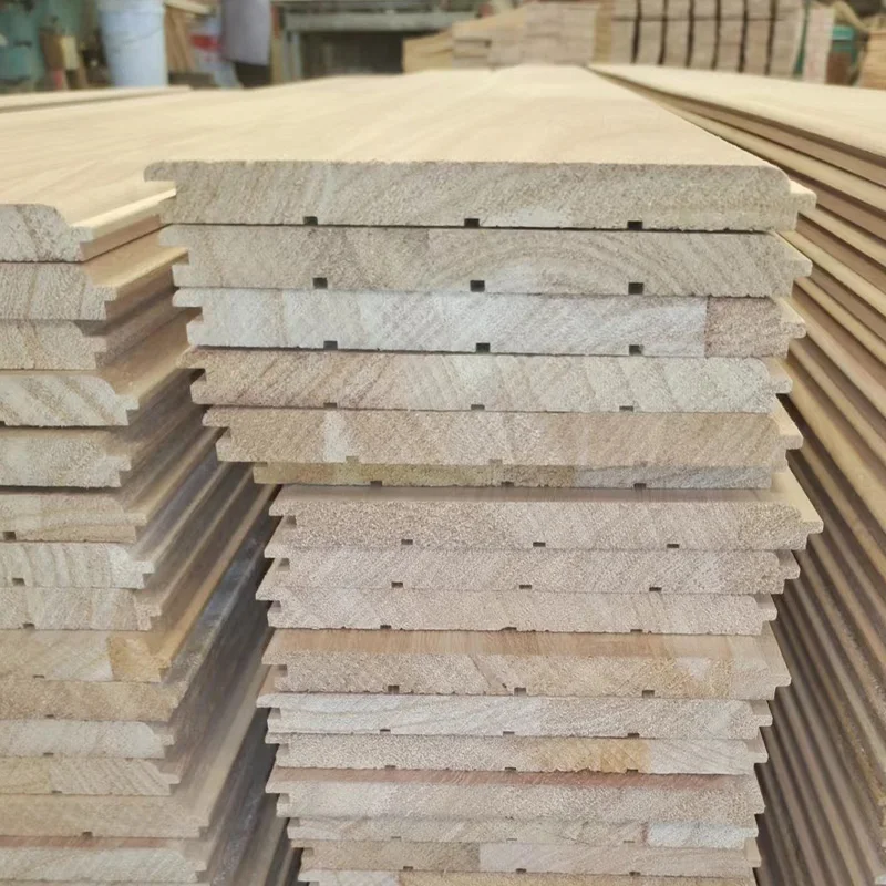 Factory produces solid wood panel wall panels for interior decoration