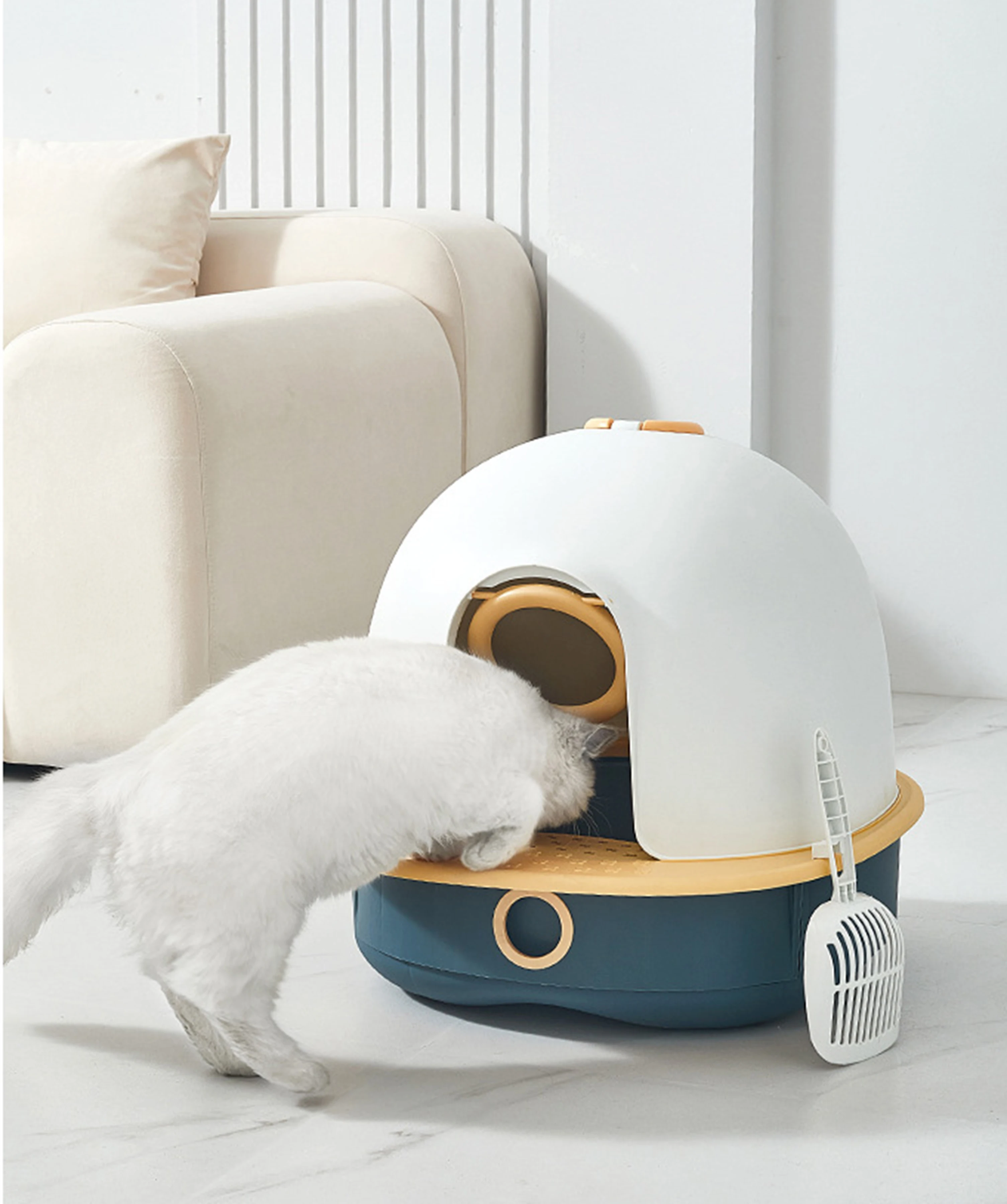 Pet Cat Litter Sand Fully Enclosed Pet Toilet Pet Product Cat Supplies Large Space Cat Toilet Box for Sale