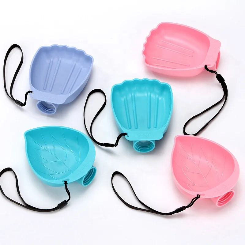 Переносная бутылка для воды для домашних животных, в форме листа, кота, лапы