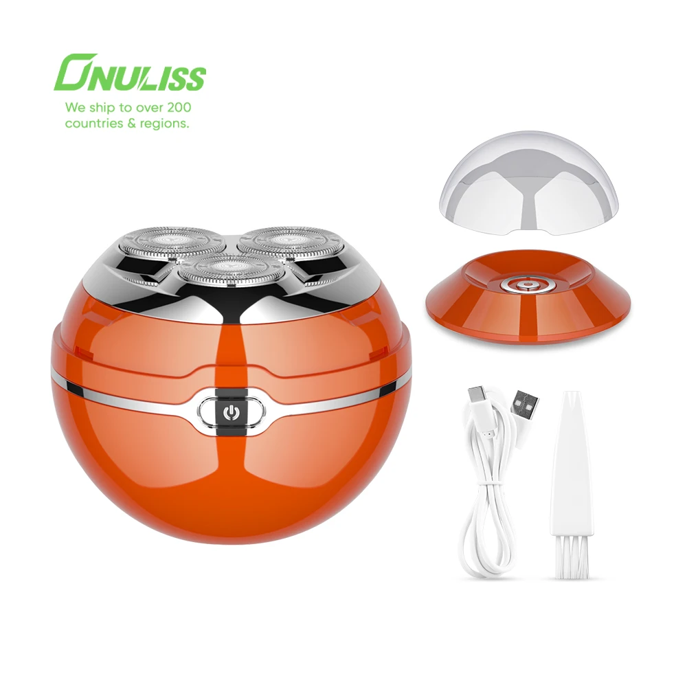 Waterproof Bald Head Shaver for Men Freedom Grooming Electric Head Hair Shaver 3 Head and Face Shaver