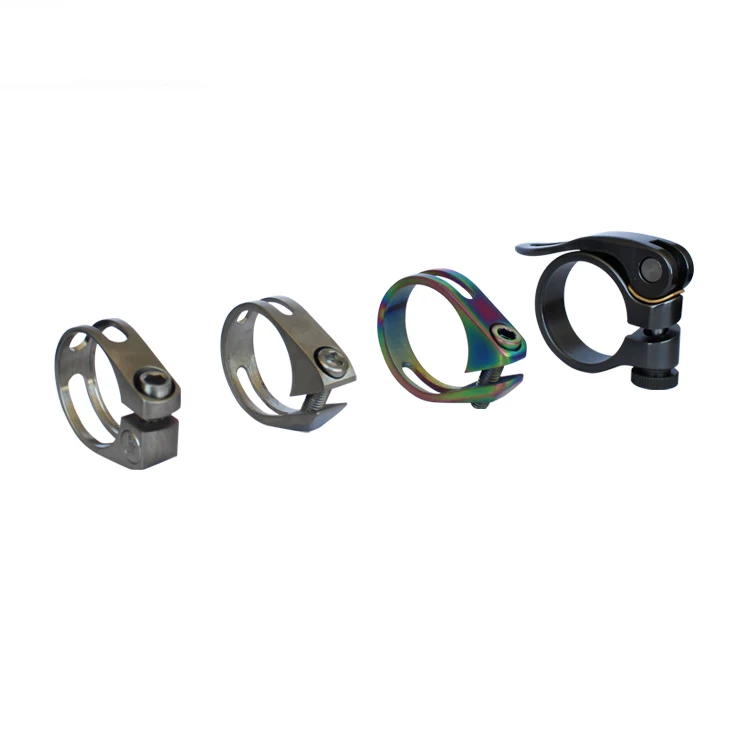 pipe clamps clips Titanium Alloy Titanium Bicycle Seat Post Clamp