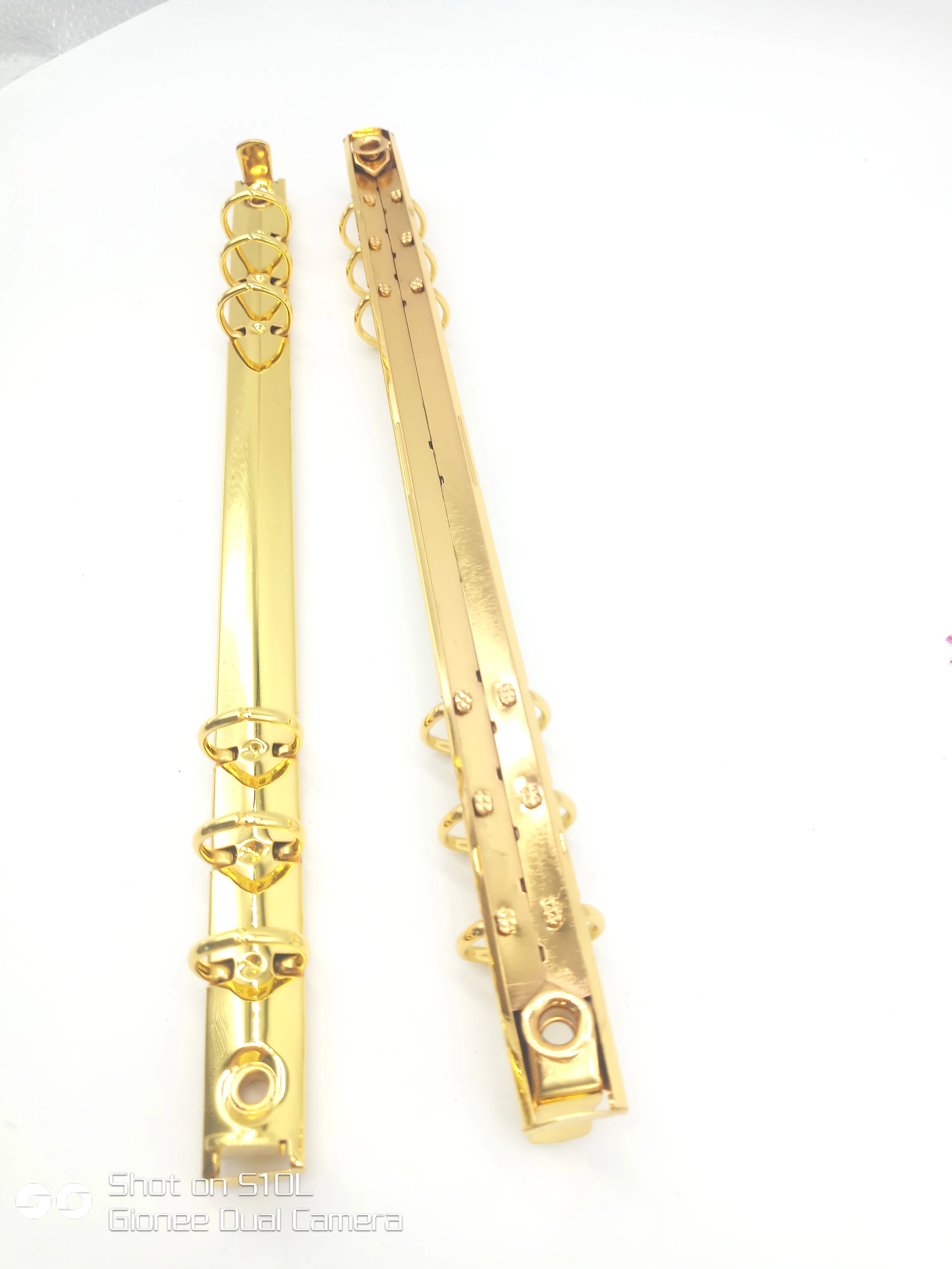 Metal Rose Gold Loose-Leaf Binder Rings Mechanism For A6 A5 B5 A4 Notebooks Black Silver Binders Clip