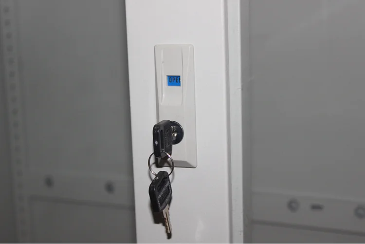 Low price office file cabinet sliding glass door half height steel cupboard