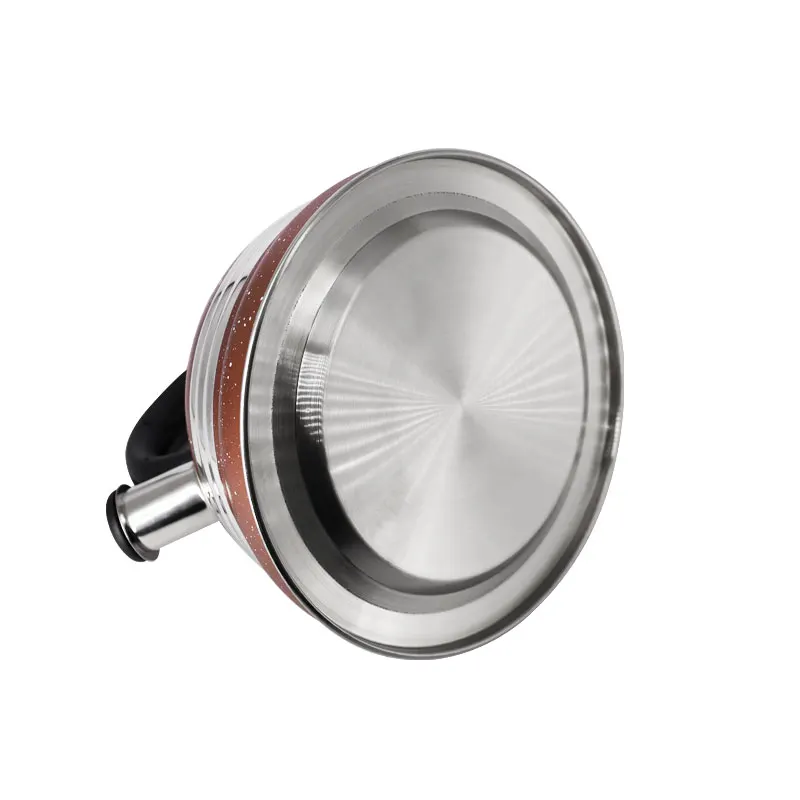 Factory 3L fast Boiling Whistling Tea Kettle food grade Water boiler Stainless Steel Teapot for Stove Top Brown