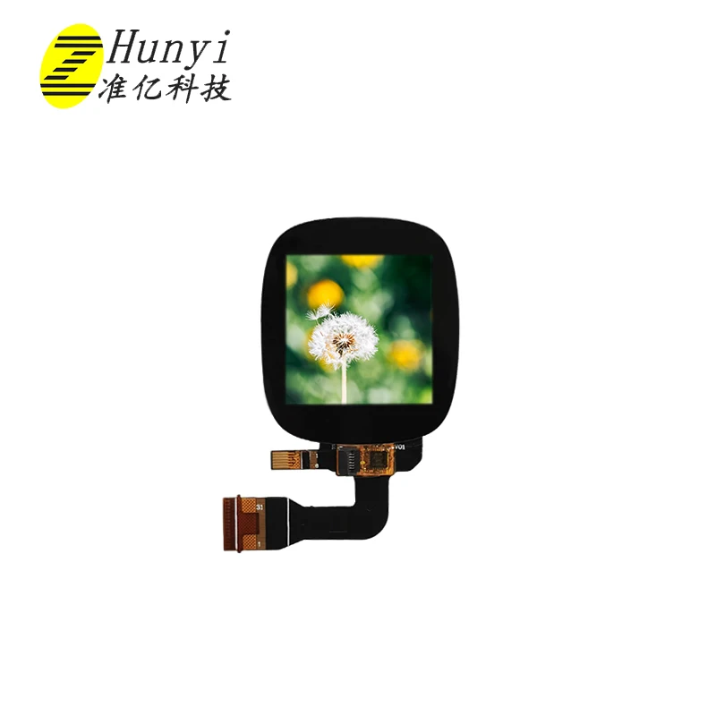 1.3inch 240*240 Square Lcd Display Lcd Display Touch Screen Black Smart Watch IPS SPI TFT Zhunyi Technology OEM/ODM 23.40*23.40