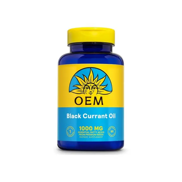 Black Currant Seed Oil Natural Omega-6 GLA & Omega-3 ALA, Nutritional Powerhouse, OEM/ODM