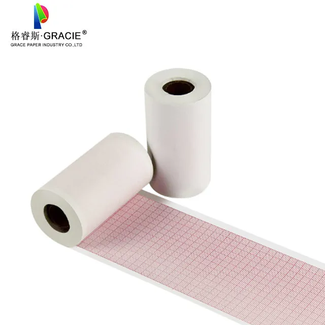 Hospital ECG paper 110mmx20m, 80mmx20m, 210mmx20m thermal ECG Paper used in Hospital ECG printer