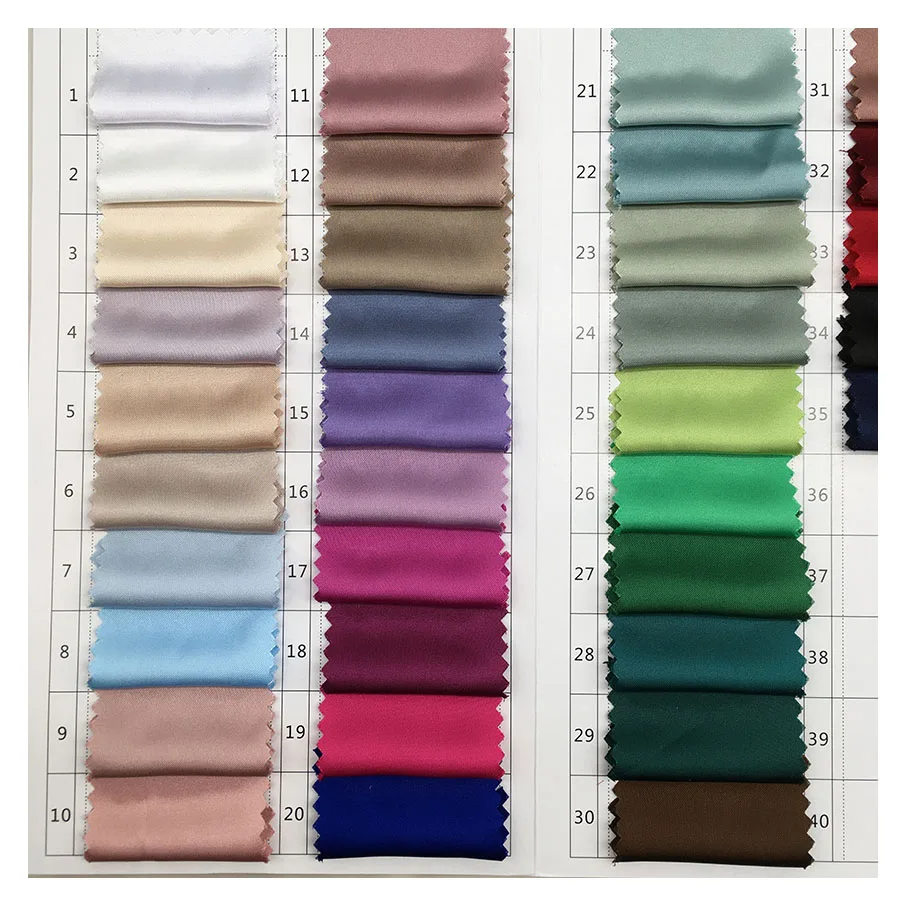 colors available 100% polyester double face soft smooth acetate satin fabric for sleepwear/evening dress