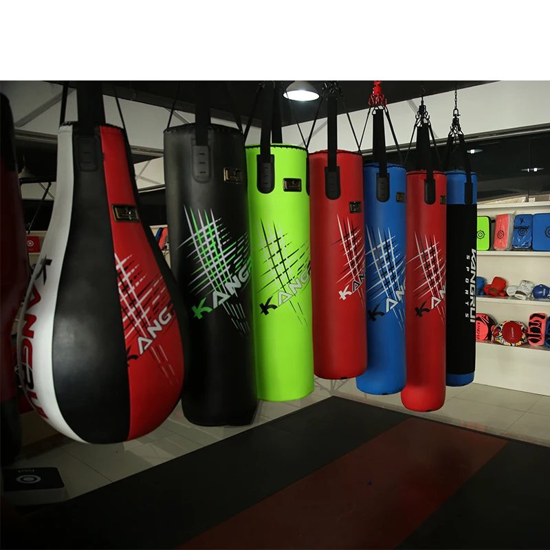 Factory Wholesale Solid Hanging Pear Shape Sanda Boxing Training Fitness punching bag