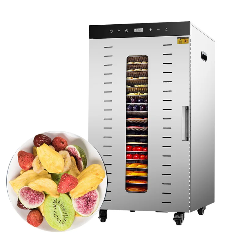 Single Zone 20 Trays Electric Herb Grain Dehydrator Machine Hot Air Fruit Dryer Dehydrator