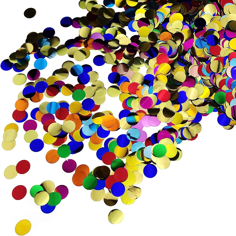 Multicolor Shiny Circle Flameproof Confetti Metal Bulk Wedding Festival Party Decoration
