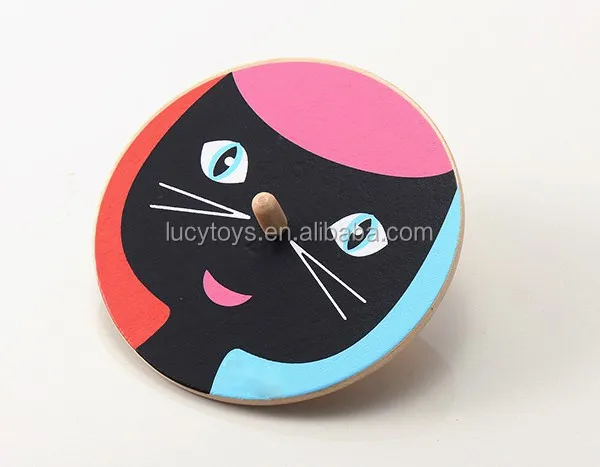 Factory Direct Custom Wood Spinning Top Toy Classic Toys For Kids