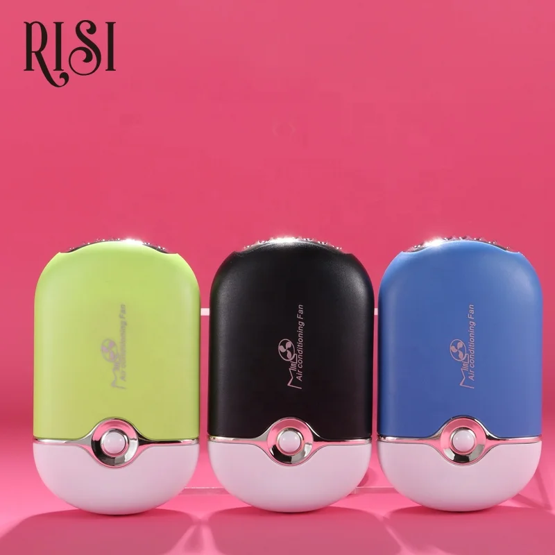 RISI USB Battery Mini Fan Cooling Air Conditioner Eyelash Extension Fan Lashes Tools Accessories Eyelash Dryer Fan