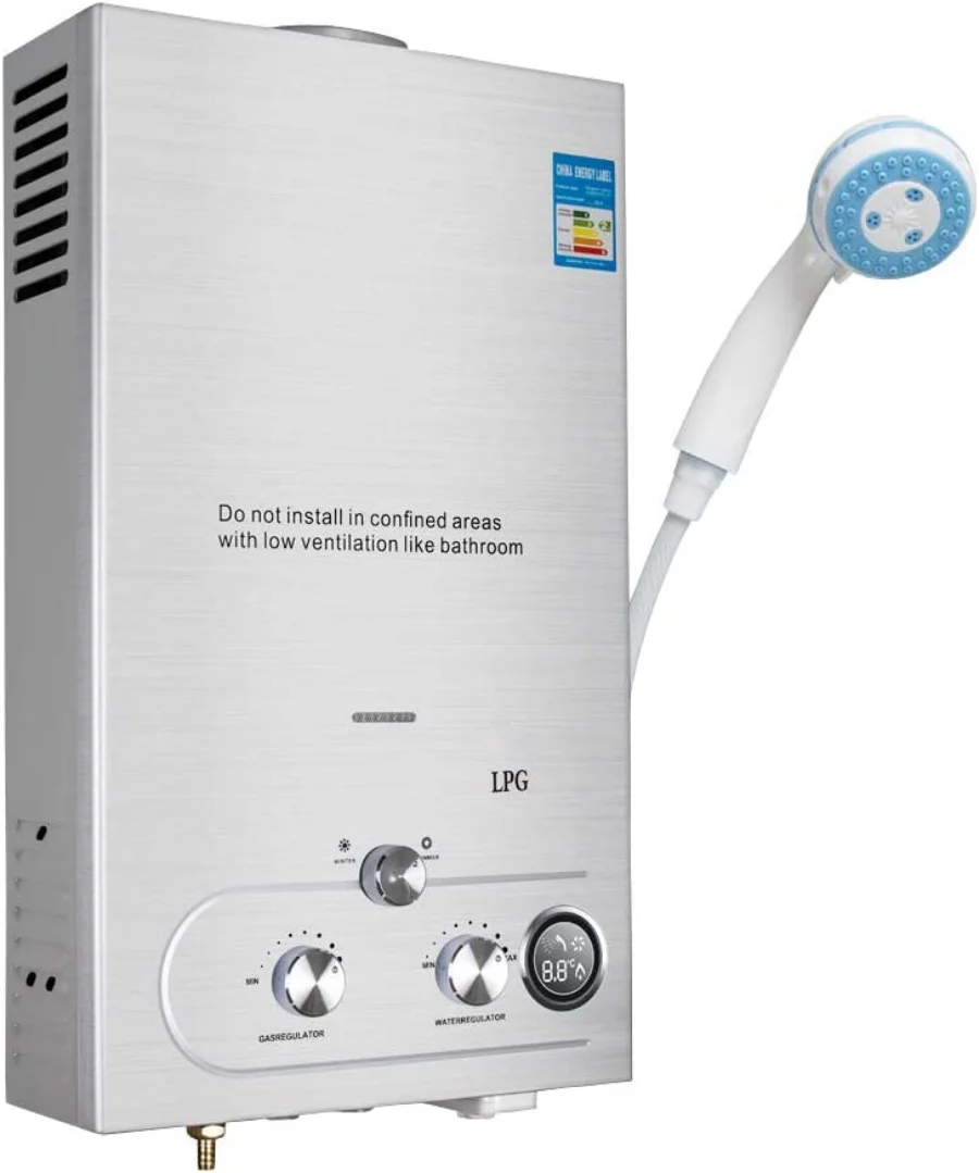 18L Natural Gas Intelligent Tankless Gas Water Heater Wall Hung Heating Boiler