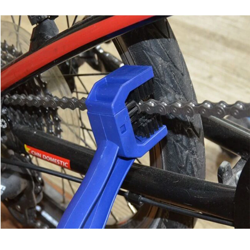 BUCKLOS Bike Chain Cleaner Cleaning Tool Kit Chain Outdoor Scrubber Tool Motorcycle Chain Cleaner