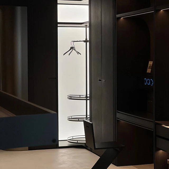 Modern Simple Luxury Walk-in Closet Foldable Bedroom Dressing Room Wardrobe MDF OEM Design Functional Hardware Cheap